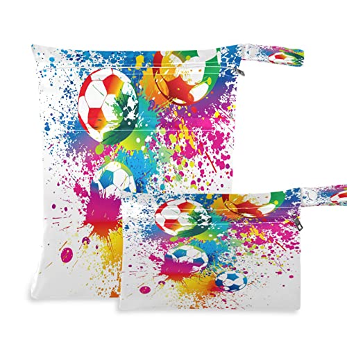 Sacchetti riutilizzabili per pannolini in tessuto per bambini con 2 tasche con cerniera impermeabili per spiaggia piscina palestra per costumi da bagno bagnati articoli da toeletta borsa da