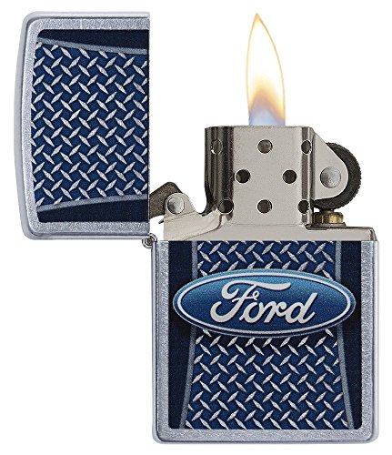 Encendedor Zippo Ford Street Chrome Metal miniatura 3
