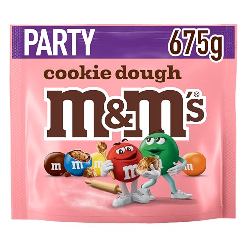 M&Ms Cookie Dough Knackige Schokolinsen mit Keksteiggeschmack und bunter Zuckerhülle als Süßigkeit Schokolade zum Teilen 1 x 675 g
