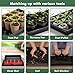Sckee Upgraded 10 Pack Plant Growing Trays Seed Starting Tray Microgreens Growing Trays Seedling Plant Germination Starter Tray Transplant Fodder Flats, No Holes, No Leakage, Reusable (1017)