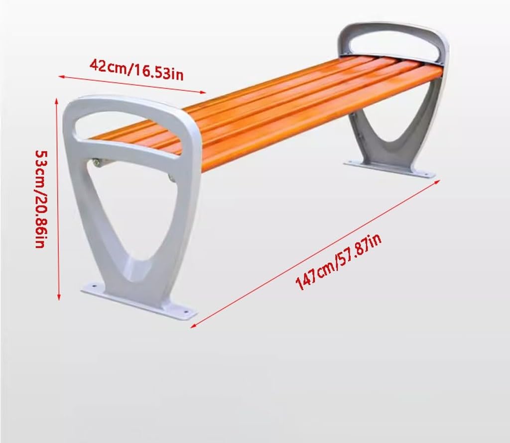 Patio Benches for Outdoors Park Chair Outdoor Bench Seat Plastic Wood Double Rest Garden Benches for Outdoors