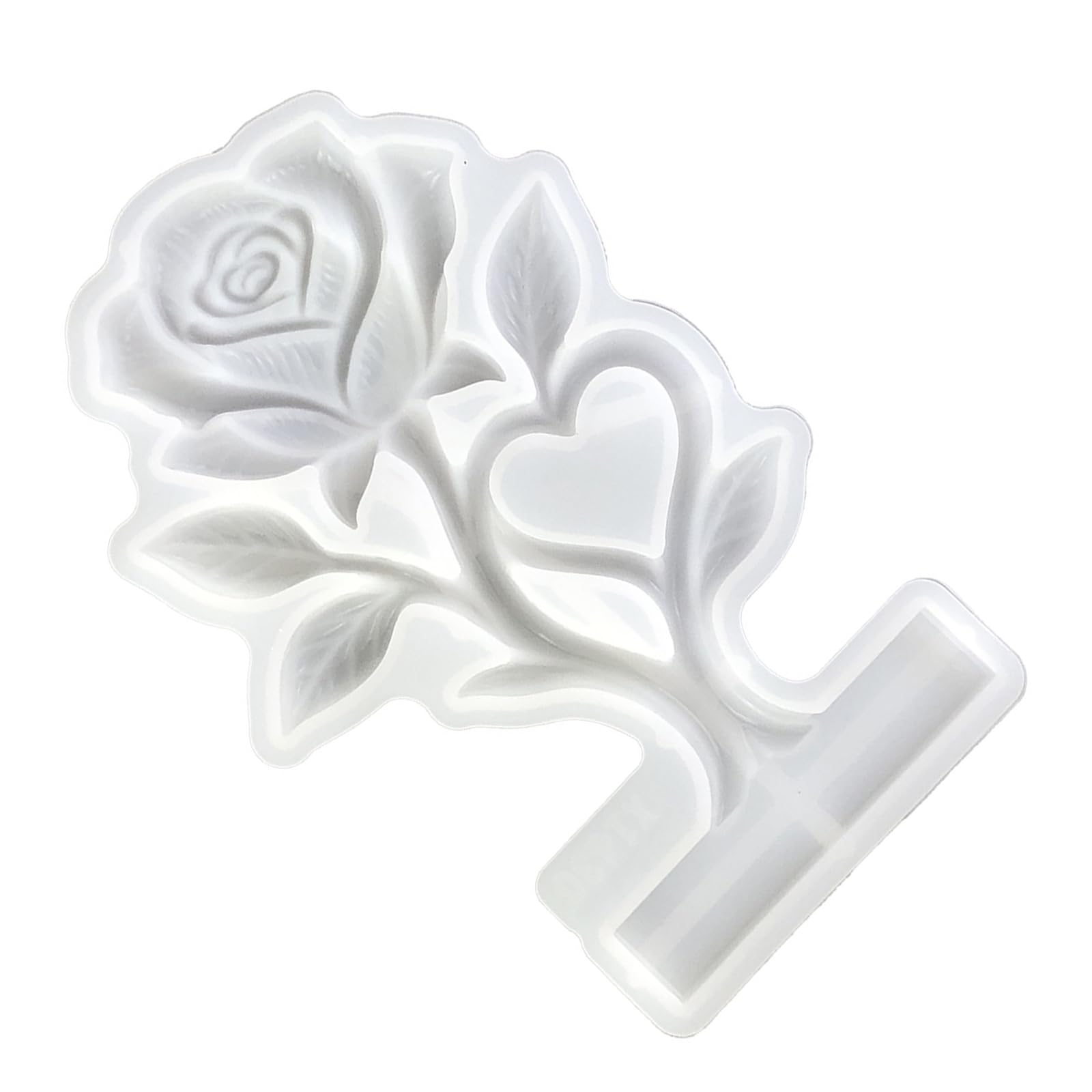 CAZSTYK Silicone Heart Rose Ideal for Making Plasters Decorations and Soap Home Project Heart Rose