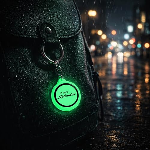 Image of Mi Glow Store Glow in Dark Keychain for Bike Men | Gift for Man | Bike Accessories | Charges in Light Glows in Dark | Key chain for Bike