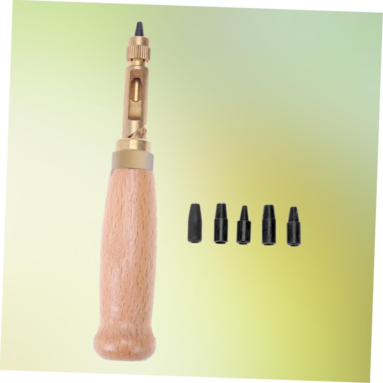 3 Piezas Herramienta Perforadora de Cinturones Automática Silenciosa con Cabezales Intercambiables para Cuero y Manualidades DIY Resistente Aleación