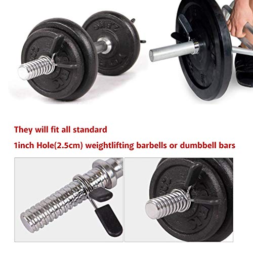 2 Stks Barbell Lente Kraag Clips, Standaard 25mm Barbell Dumbbell Lock Klem Lente Kraag Clip Voor Dumbbell Barbell Clamp Bar Gym - Afbeelding 4