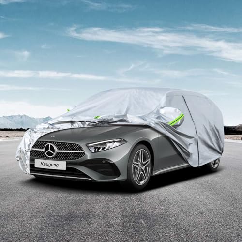 Image of Kaugung 6 Layers Car Cover Custom Fit Mercedes A-Class Hatchback from 2012 to 2025, Waterproof All Weather Resistant Outdoor Indoor Sun Rain Dust Snow Protection.(USA Warehouse,Within 3-7 Days)