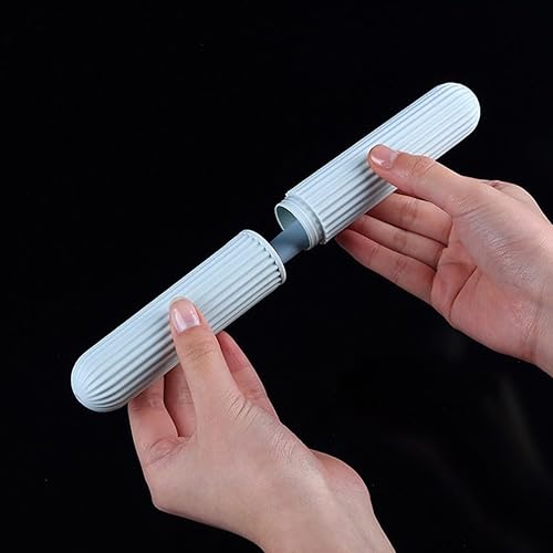 Miniatura 5 de 2 fundas para cepillos de dientes de viaje, recipientes para cepillos de dientes, soporte portátil impermeable para cepillos de dientes para