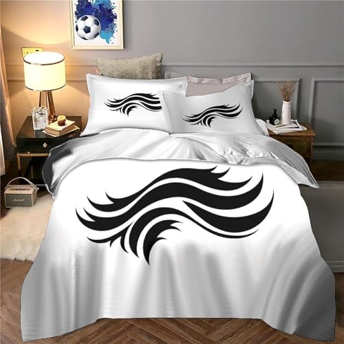 Housse de couette douce fermeture éclair parure de lit microfibre anti-plis - 6
