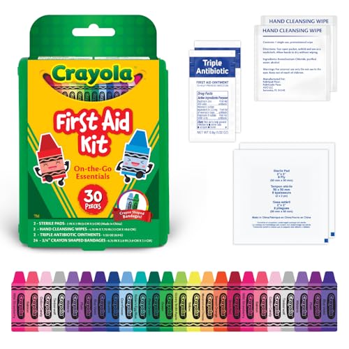 Crayola-First-Aid-Kit-Everyday-Essentials-30-Pieces Crayola First Aid Kit, Everyday Essentials, 30 Pieces - Image 1