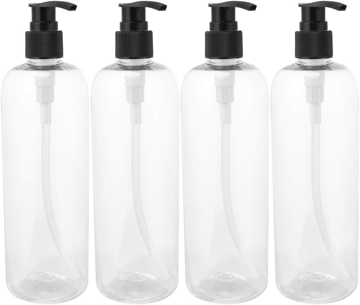 TOPBATHY 4Pcs Shampoo and Conditioner Bottles Pump Dispenser Bottles