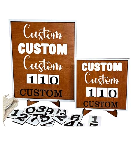 Custom countdown wood sign, Personalized Countdown...
