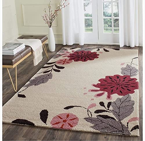 Image of Carpet Mahal Export Quality Handmade Tuffted Pure Woollen Carpet for Living Room Bedroom Size 7 x 10 feet (210X300 Cm) Color-Multi