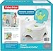 Fisher-Price Toddler Toilet Royal Stepstool Potty Training Seat with Music plus Removable Ring and Bowl, Blue