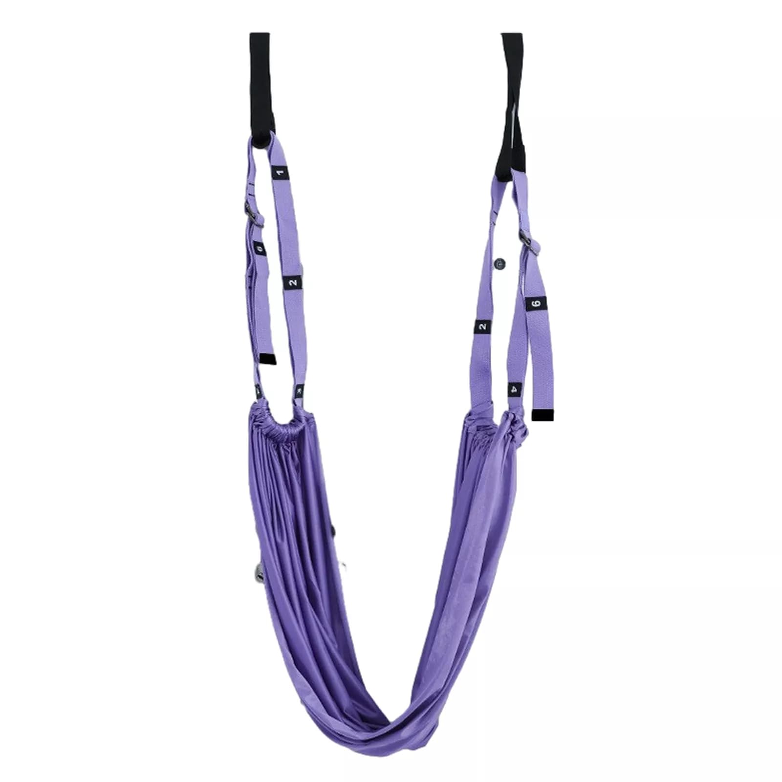 1 Pc Aerial Yoga Rope – Stretching Strap for Flexibility, Balance & Strength Training - Purple