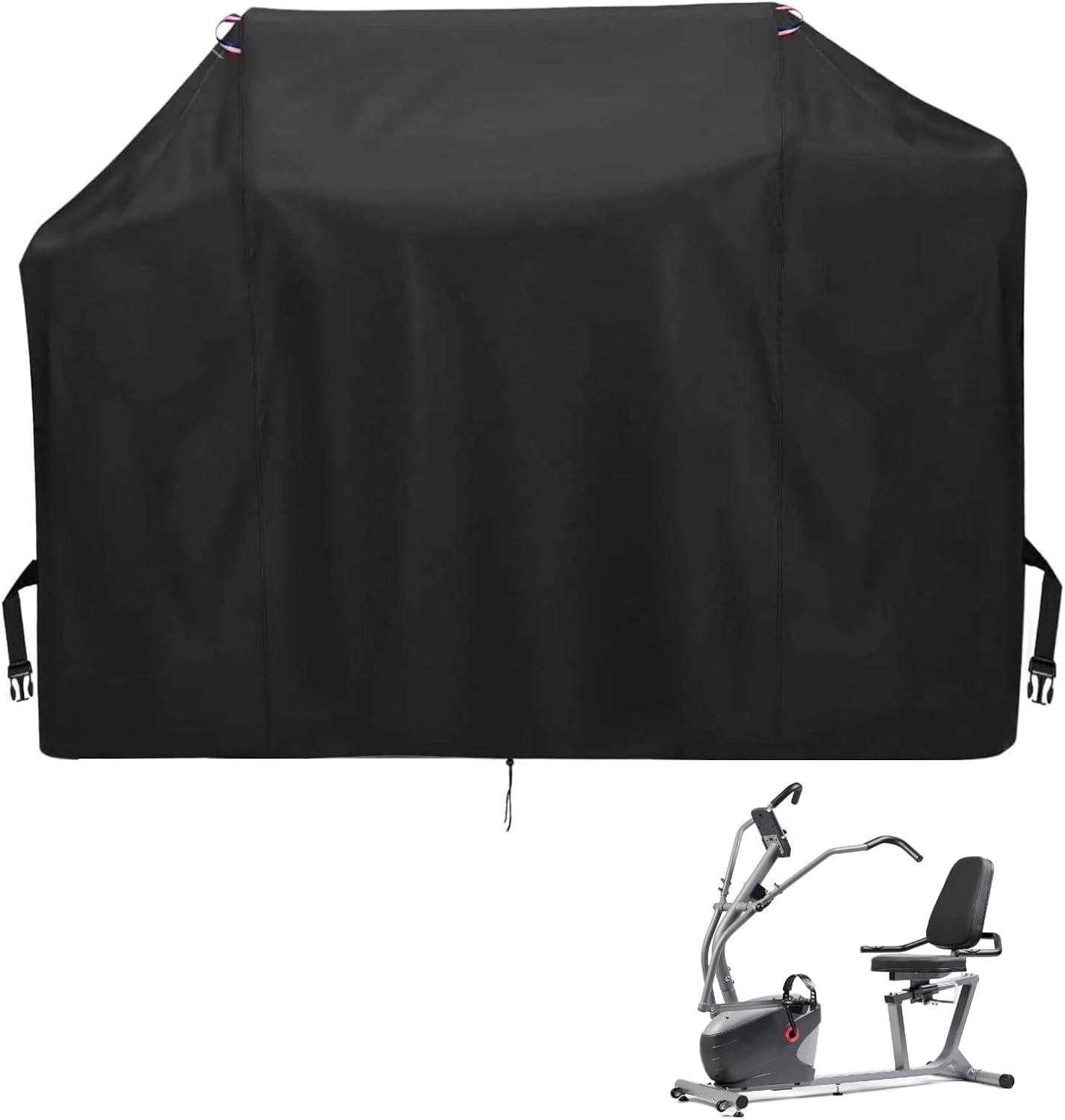 Elliptical Exercise Machine Cover for Sunny Health and Fitness Smart Recumbent Bike,Heavy Duty Fitness Equipment Cover for Cycling Workout Machine,64"L x 29"W x 48"H