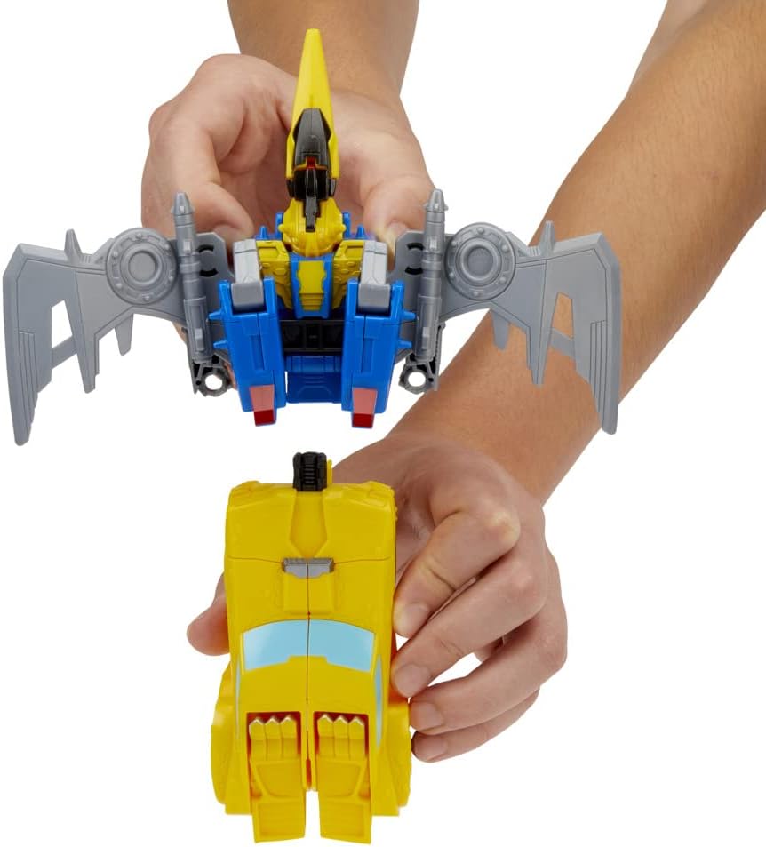 Transformers Bumblebee Cyberverse Adventures Dinobots Unite Toys Dino Combiners Bumbleswoop 2-Pack Action Figures, Ages 6 and Up, 4.5-inch
