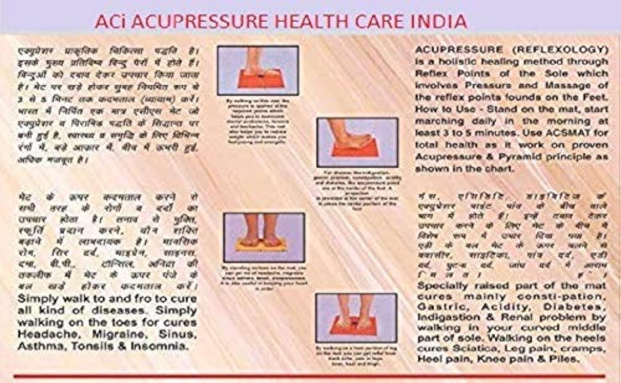 Acupressure Power Relief Plastic Mat
