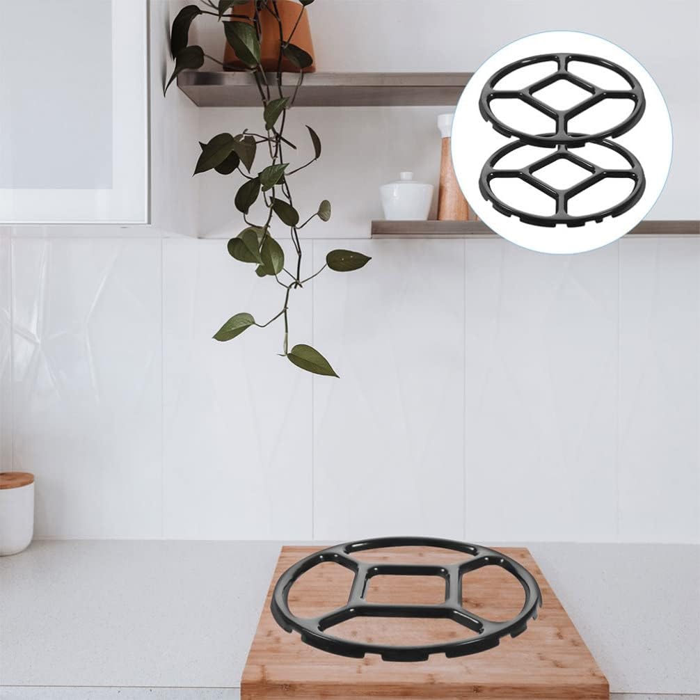 Hemoton 3pcs Auxiliary Support for Small Pot cooktop Rack trivets Stove trivets Wok Ring for Gas Stove Wok Ring Stand Pot Holder Kitchen Stove Bracket Round Bottom Medicine Pot Enamel