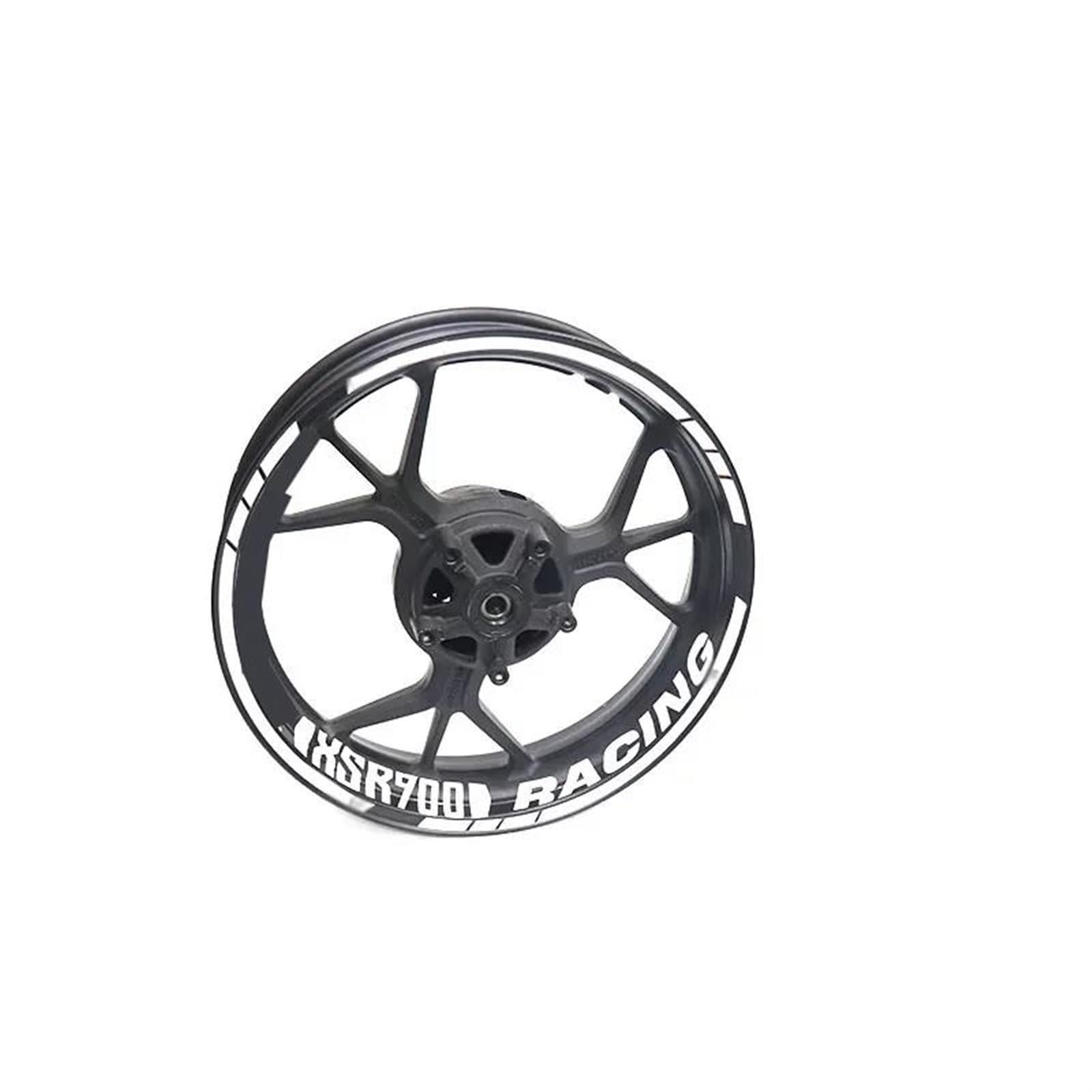 Stickers Motorcycle Accessories Wheel Stickers Reflective Decals Rims for Yamaha XSR900 Xsr900(Style 11)