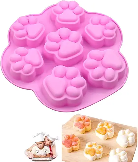 Dog/Cat Paw Mold Silicone Dog/Cat Paw Shape Dog/Cat...