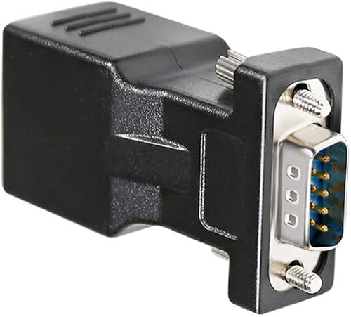 Miniatura 6 de DTECH Adaptador serie DB9 a RJ45 RS232 macho a RJ-45 Convertidor Ethernet hembra compatible con dispositivos estándar RS-232 de 9 pines