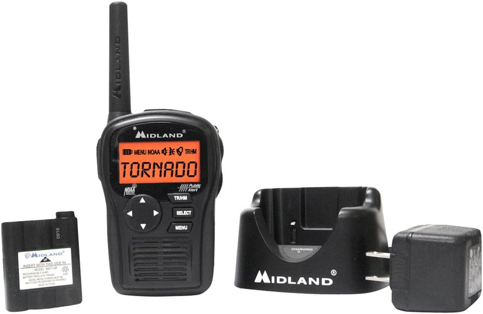 Midland HH54VP2 Portable Emergency Weather Radio with SAME (Black)