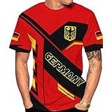 Riveprints Personalized Germany Shirt, Germany Flag Coat of Arms Eagle T-Shirt, Deutschland Flag of German Shirt Men S-5XL (GMN 2)