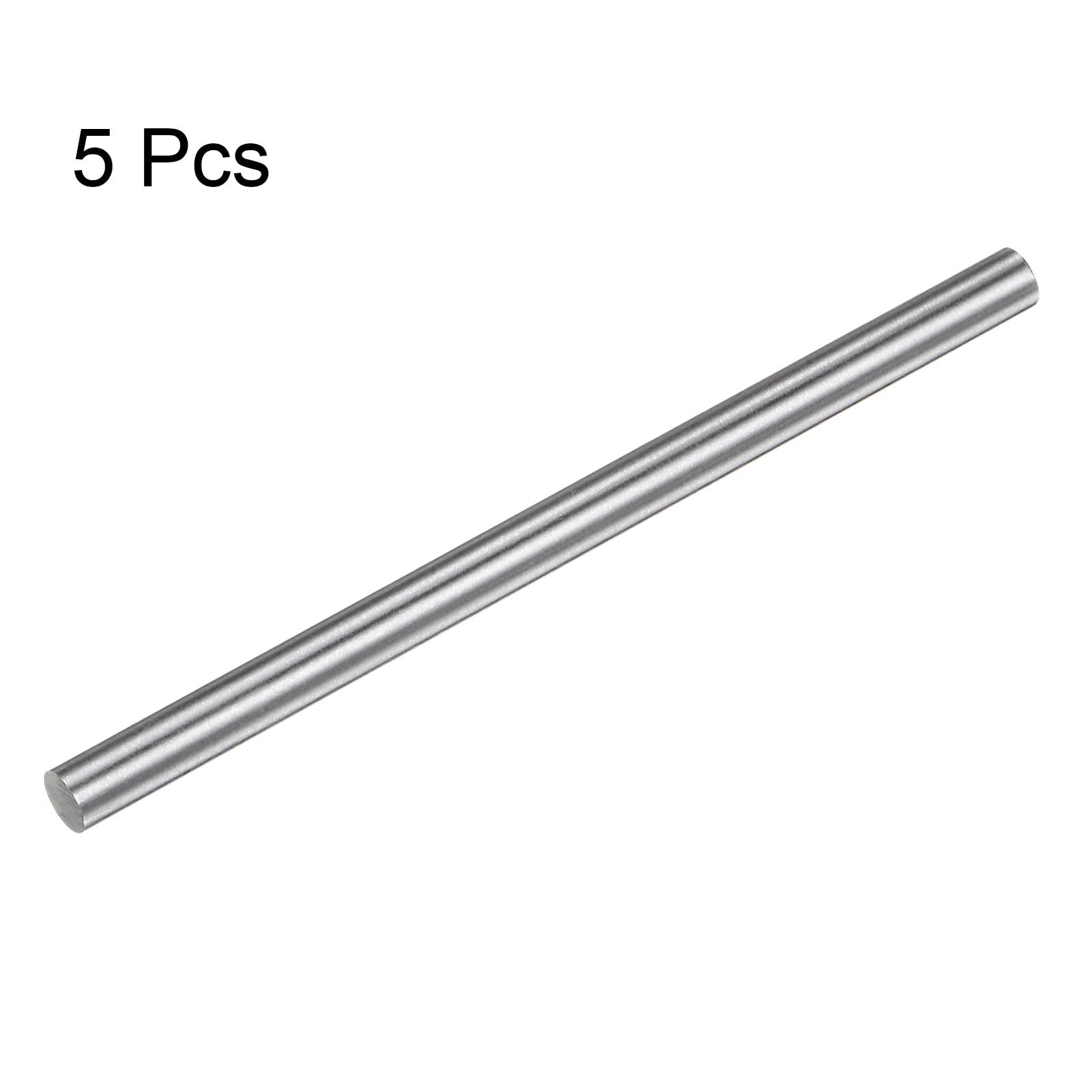 2 Aste In Acciaio Inox 5.5mm X 100mm - Per Tornio, Fai Da Te E Lavorazioni Di Precisione