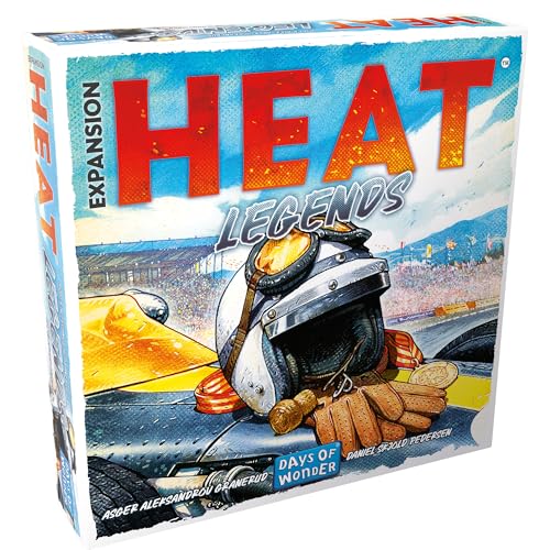 Asmodee | Heat: Legends | Board Game Expansion | Ages 10+ | 1-6 Players | 30-60 Minutes Playing Time