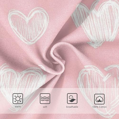 Wusikd Hearts White Boys' Underwear Cotton Boys Briefs Soft Toddler Underwear 2T3