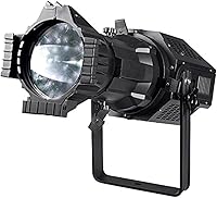 Vista 7 de Monoprice COB LED elipsoidal - Blanco, 200 vatios, 3200 K, 19 grados, con soporte Gobo, control DMX de 3 canales, serie Stage Right