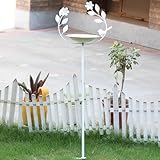Wonderland Metal Birdfeeder and Birdbath Stand White Color