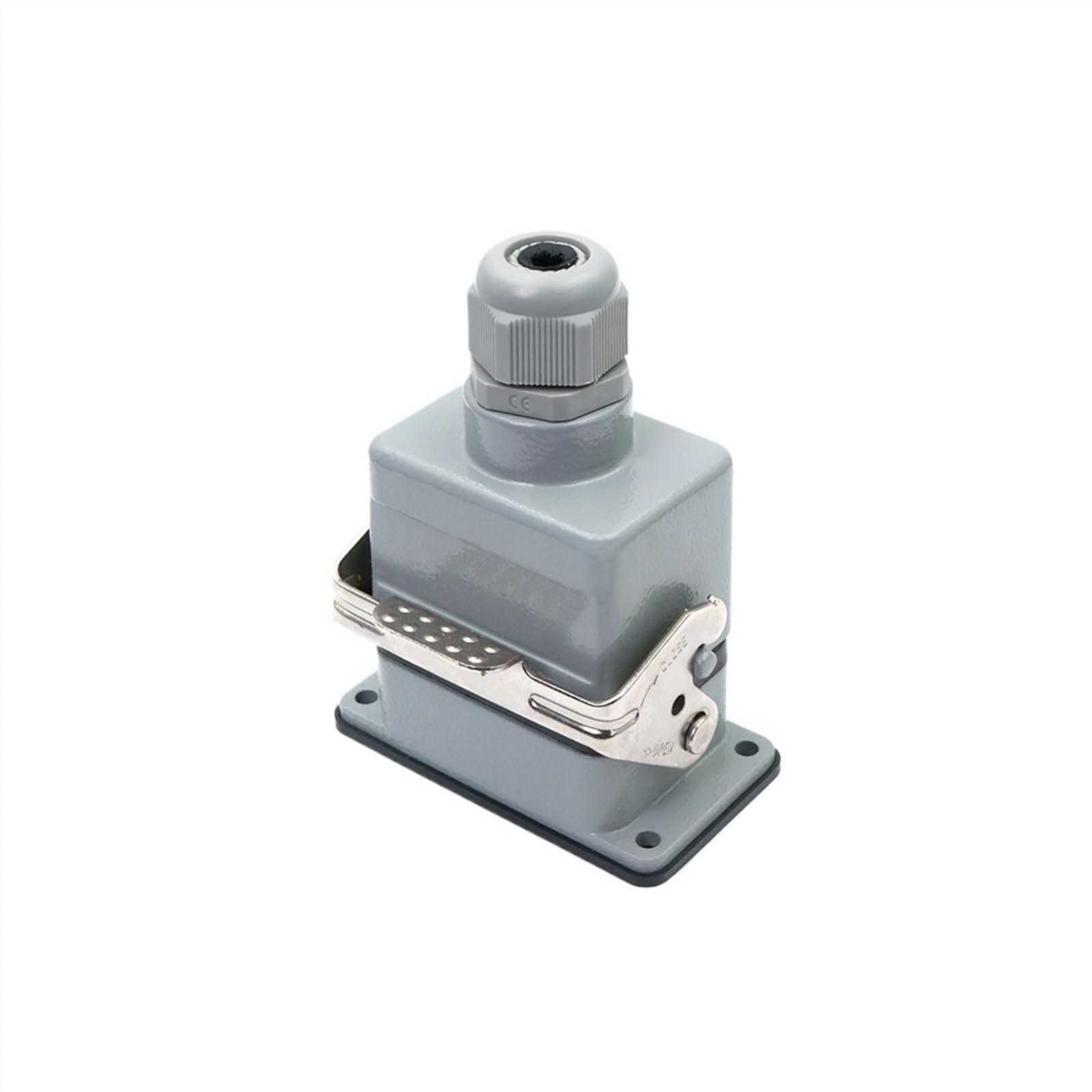 Conector rectangular de alta resistencia HDC HE 6 pines 500 V 16 A Contacto Conector de tornillo de potencia industrial Entrada lateral/superior HDC-HE-06(Top entry)