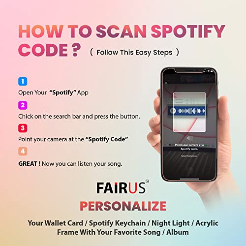 Image of Fairus Customized Wallet Card With Your Photo|Illustration On Front Side|Special Message|Spotify Song Code Backside Best For Special Occasion Gift For Loved One (Photo With Message)|Thanksgiving