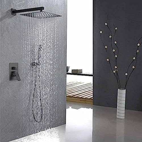 Kit combiné de douche à effet de pluie avec pomme de douche à LED lumineuse hydrothérapie