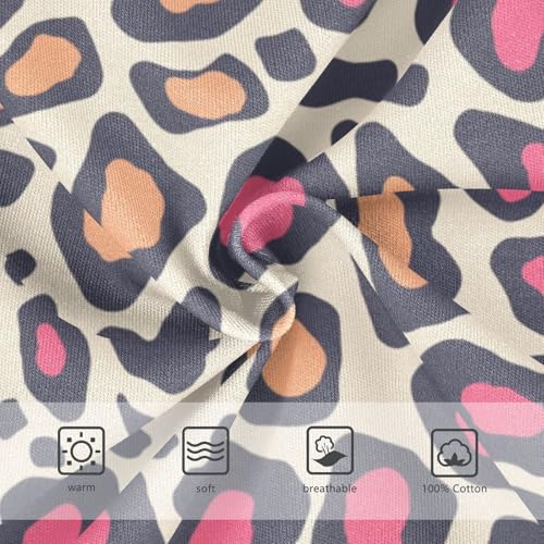 KLL Leopard Pattern Pink Black Hawaiian Toddler Boys' Soft Training Underwear Breathable Children Undies3