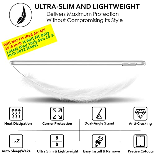 Image of DuraSafe iPad 10.9 inch 10th Generation 2022 Case A2696 A2757 A2777 MPQ13HN /A MPQ33HN /A MPQ03HN /A MPQ23HN /A MPQ93HN /A MPQC3HN /A MPQ83HN /A MPQA3HN /A MQ6K3HN /A MQ6L3HN /A - Birds & Flowers