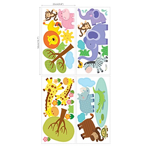 DECOWALL DW-1508 Giungla Adesivi da Parete