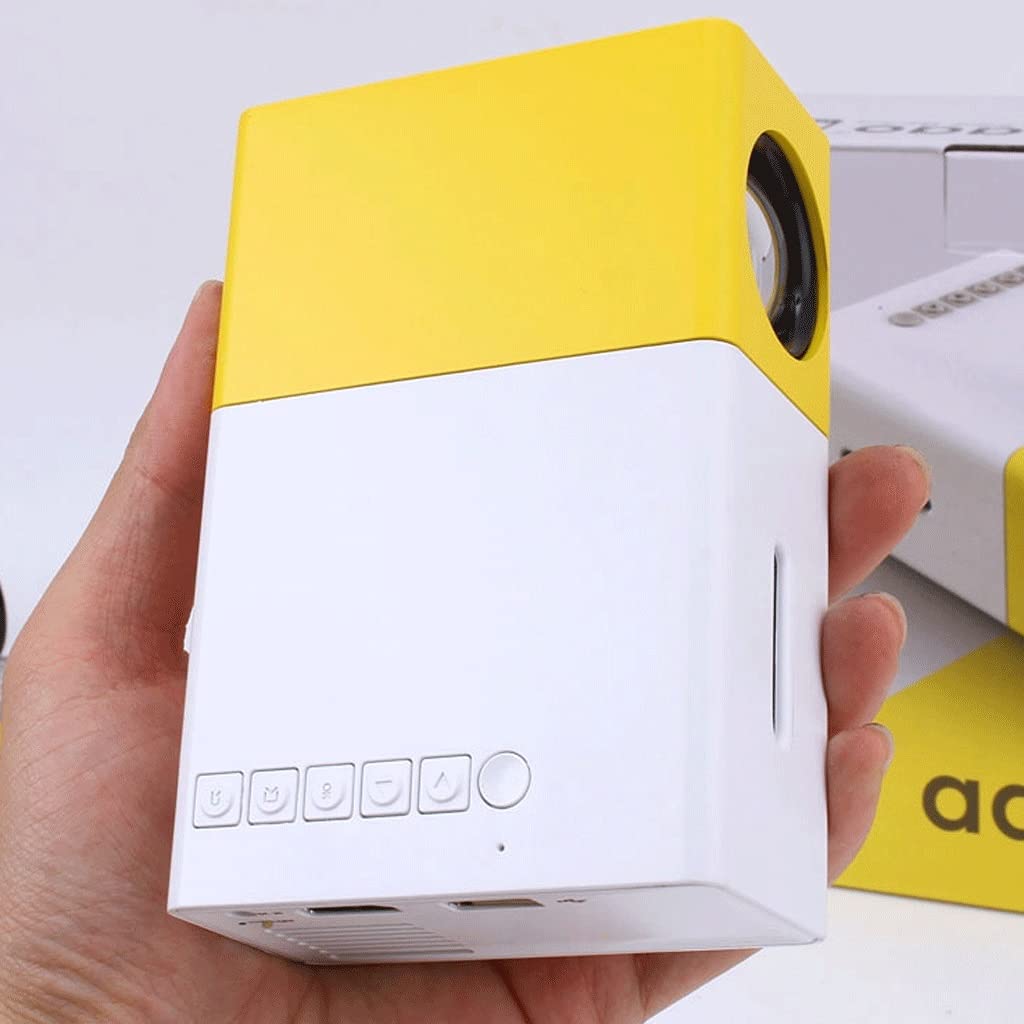 Mini proiettore YADECL, videoproiettore LCD LED a colori portatile per bambini presenti, film TV, giochi di società