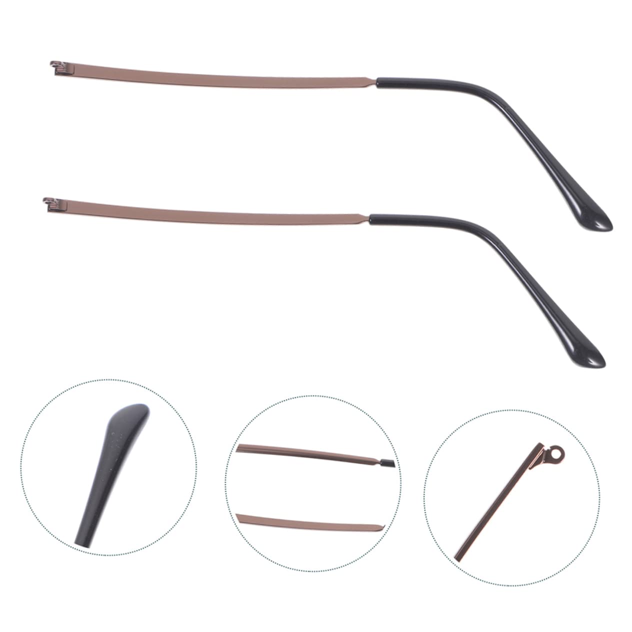 DOITOOL 10paires Bras De Lunettes Universels Remplacement De Jambes De Lunettes Métal Facile à Installer Vue