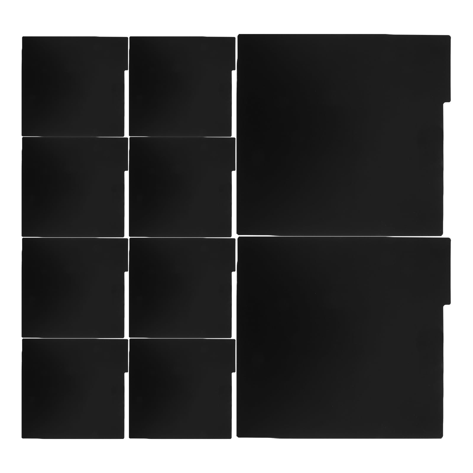 Séparateurs Vinyles Noirs Anti-Déformation pour Classer et Protéger Vos Disques sur Étagère