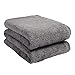 Price comparison product image Brentfords Teddy Fleece Blanket Large Throw Over Bed Plush Super Soft Warm Sofa Bedspread, Charcoal Grey - 125 x 150 cm