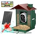 Osoeri Bird Feeder with Camera, Smart Bird Feeder Camera with AI Identify & Live Bird Alarms, Solar Bird House with Camera for Outside – Never Miss a Wingbeat!