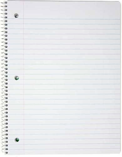 Miniatura 2 de Top Flight Boss Poly Cover - Cuaderno de 3 materias, 108 hojas, regla universitaria, 9.5 x 6 pulgadas, 1 cuaderno, el color de la cubierta puede