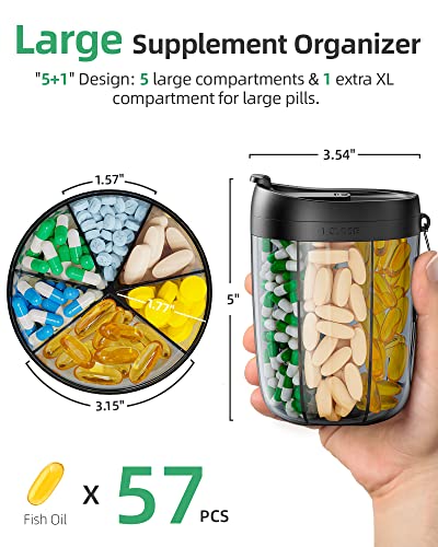 Puliv DND0003 Large Supplement Organizer Bottle thumb #1