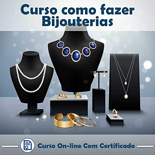 Curso online em videoaula de como fazer Bijouterias com certificado + 2 brindes