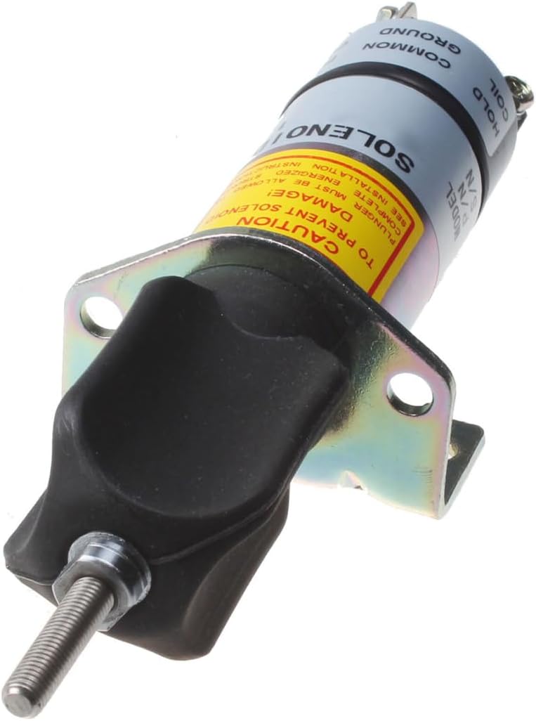 Throttle Solenoid, Compatible with Woodward JLG 1502ES Engine, 12V 3740144 1502ES12C2U1B1S1, Replacement Part