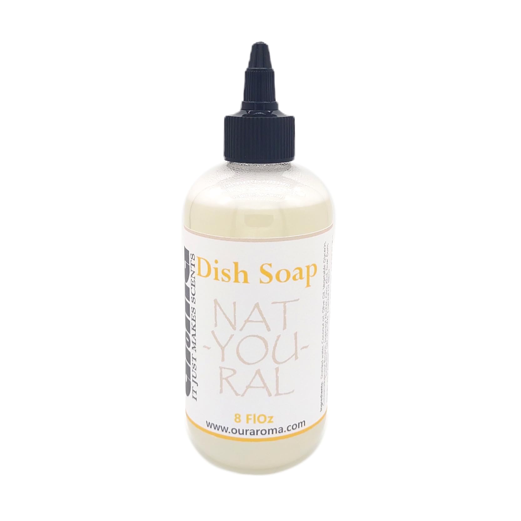 Our Aroma NAT-YOU-RAL Ultra Dishwashing Liquid Dish Soap - Plant Based - Natural Soap 8 FlOz