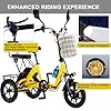 pedenencelia Electric Tricycle For Adults/Electric Trike- With 3 Riding Modes, Folding Electric Trike, 48v Battery, 45-70km Range, Max 12.4mph, Perfect For Urban & Leisure Use Green #5