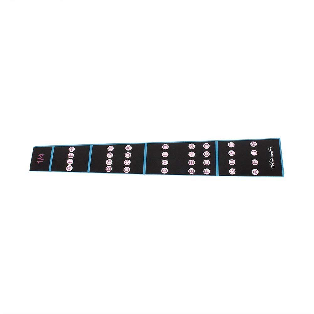Violin Finger Guide 1/4 Full Size Violin Fingerboard Sticker Fret Position Indicator, Fiddle Fingerboard Intonation Chart Stickers Fingering Label 1